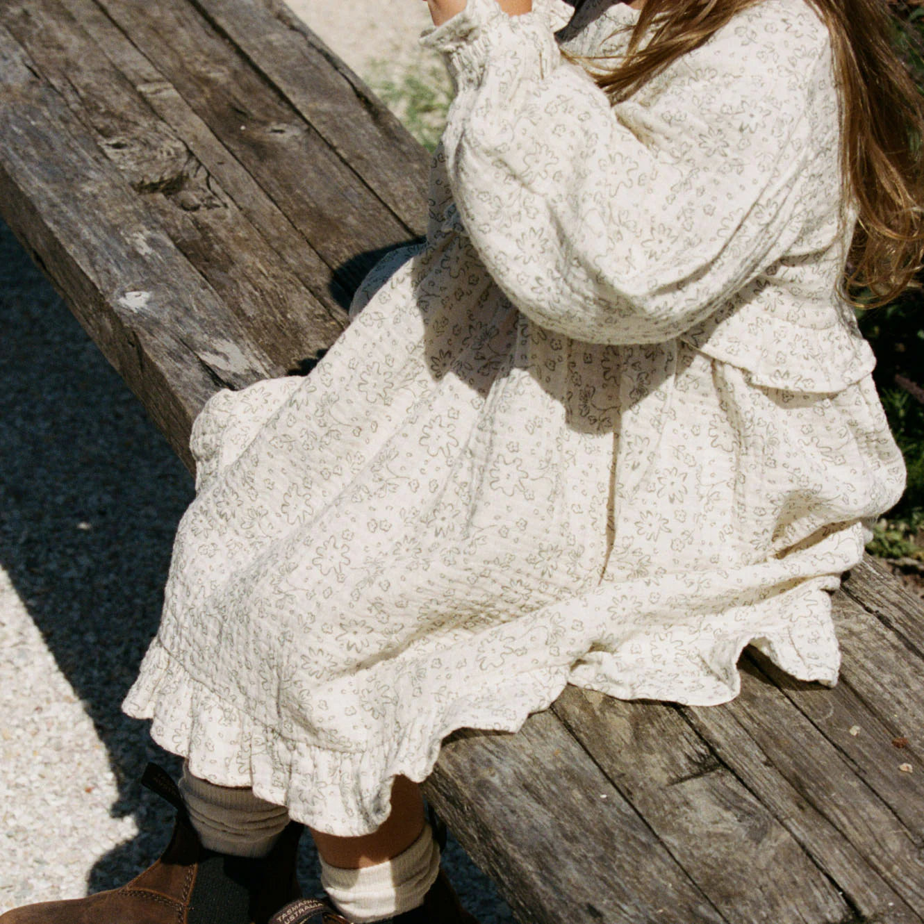 NORA DRESS MUSLIN - Bloomsbury Print | Nature Baby