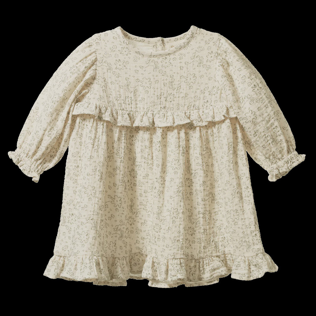 NORA DRESS MUSLIN - Bloomsbury Print | Nature Baby
