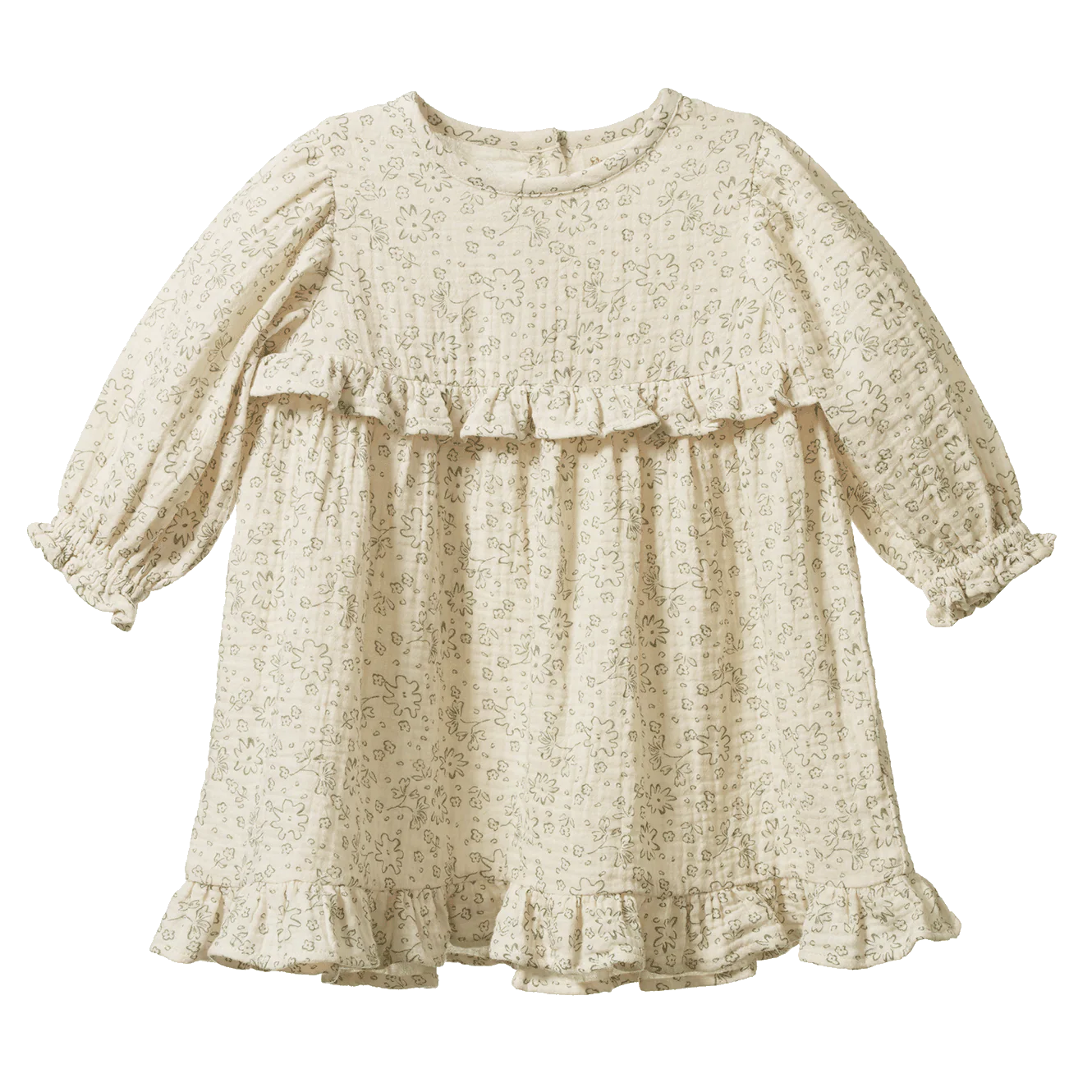 NORA DRESS MUSLIN - Bloomsbury Print | Nature Baby