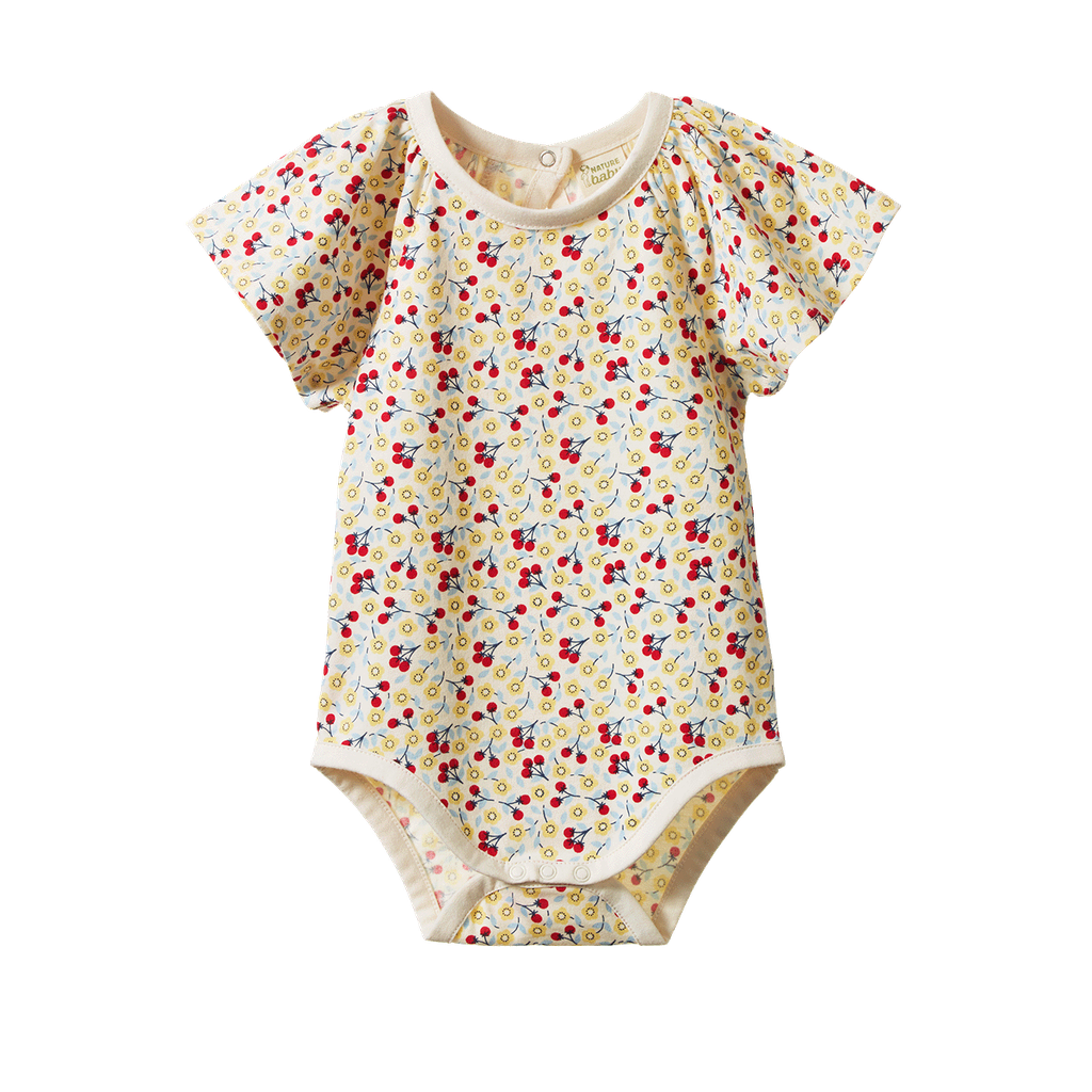 FAYE BODYSUIT - Kitchen Garden Print | Nature Baby
