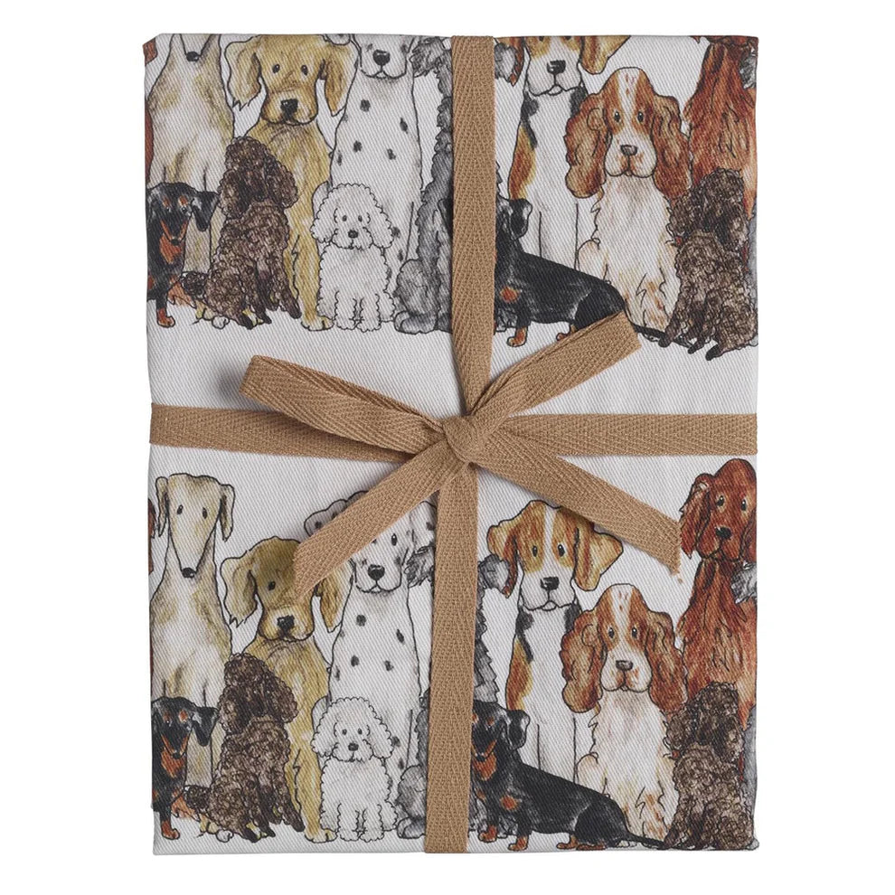 Dog Recycled Cotton Tea Towel | Naasgransgarden