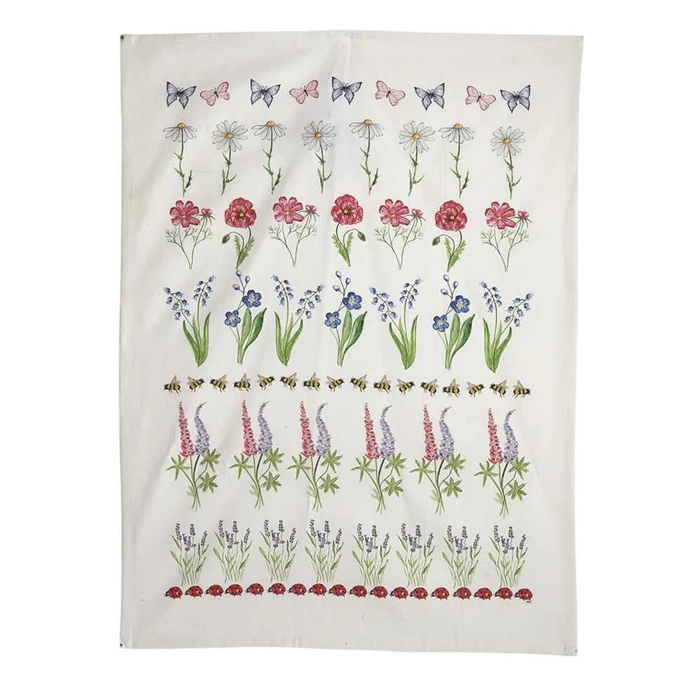 Summer Recycled Cotton Tea Towel | Naasgransgarden