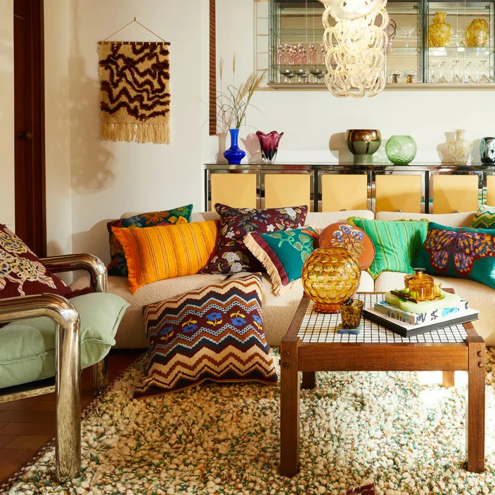 Nicolette Woven Cushion - Marigold | Sage x Clare