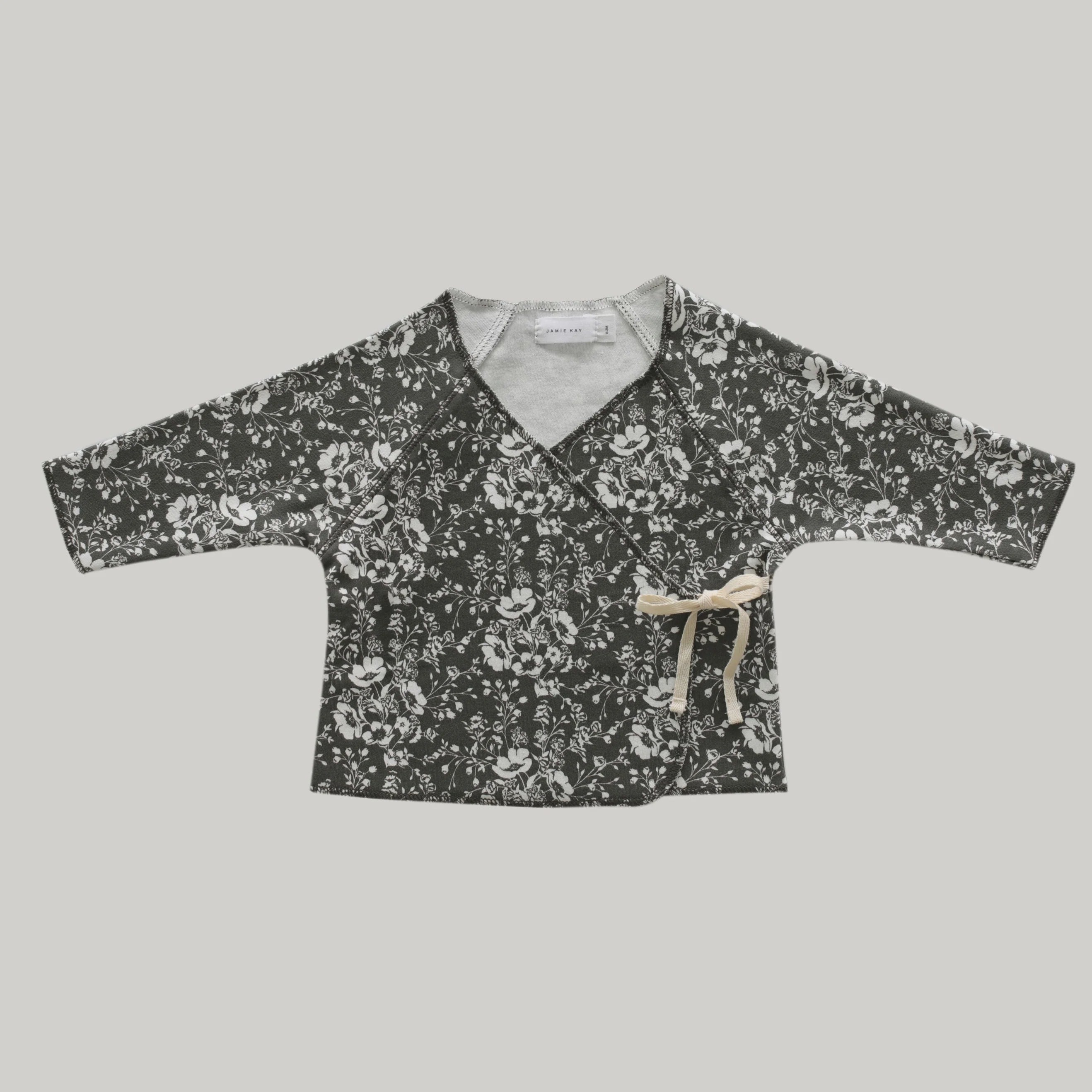 Organic Cotton Wrap Top - Emme Floral | Jamie Kay