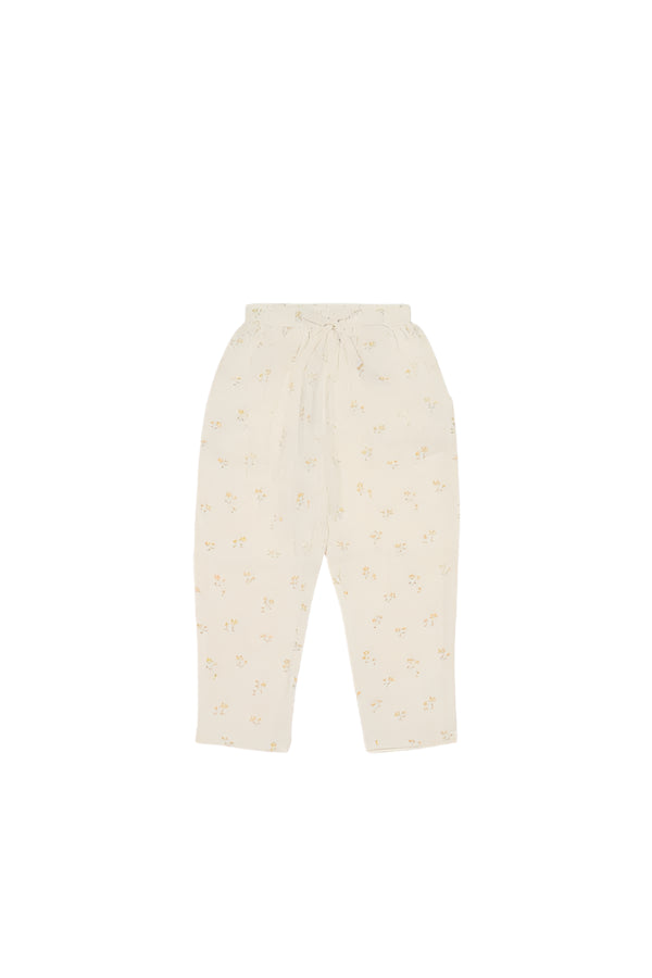 Organic Cotton Muslin Cordelia Pant - Pauline Chamomile | Jamie Kay