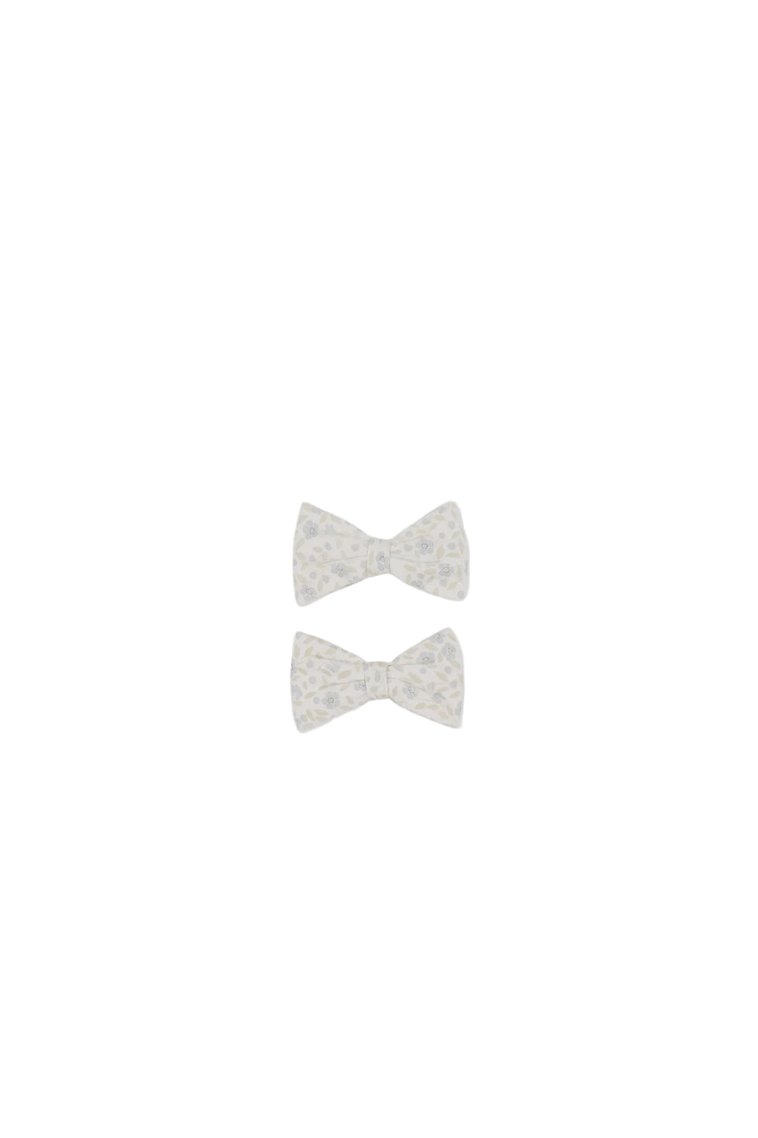Organic Cotton Noelle 2pk Bow - Elodie Whisper White | Jamie Kay