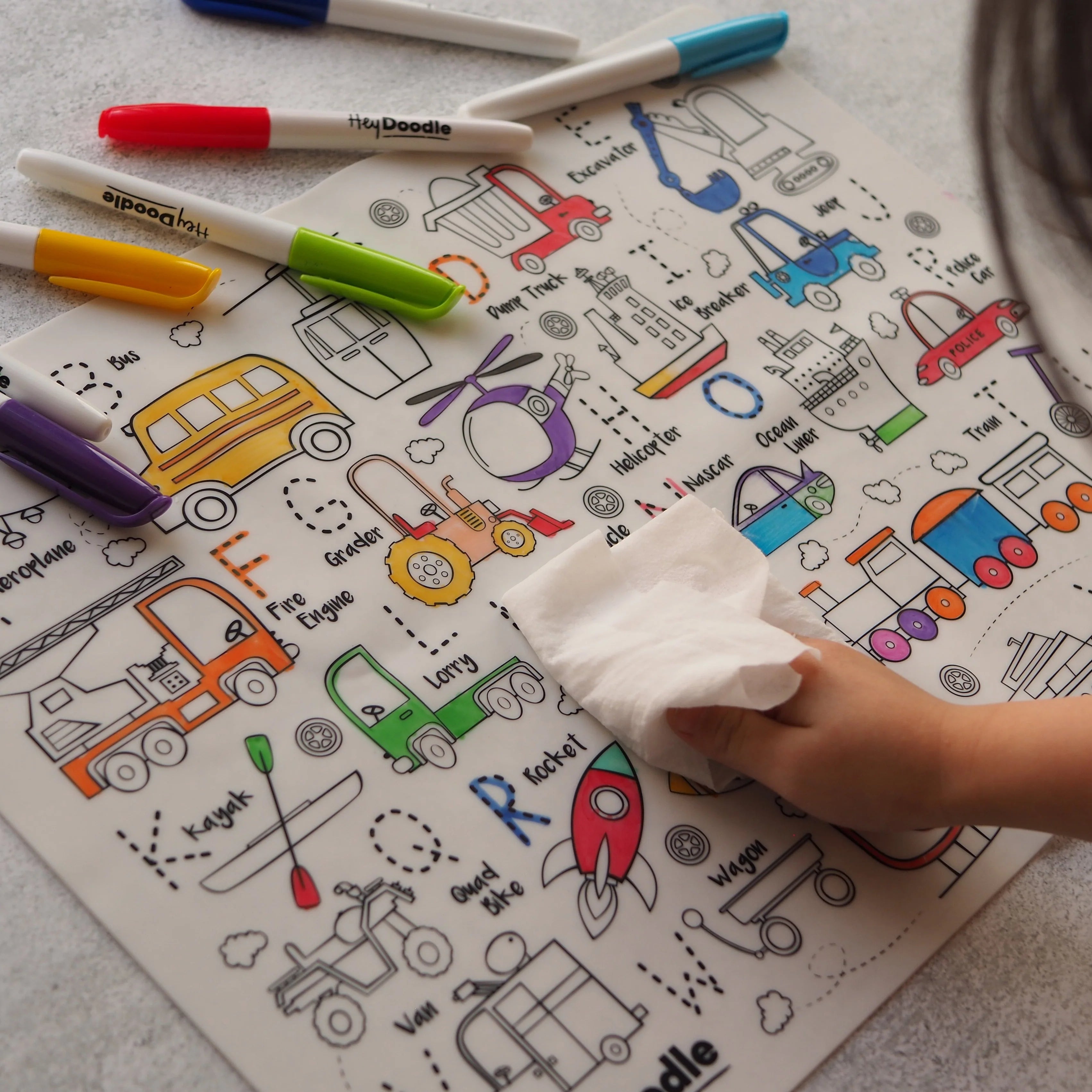 Toot Toot Honk Playmat (Large) | Hey Doodle