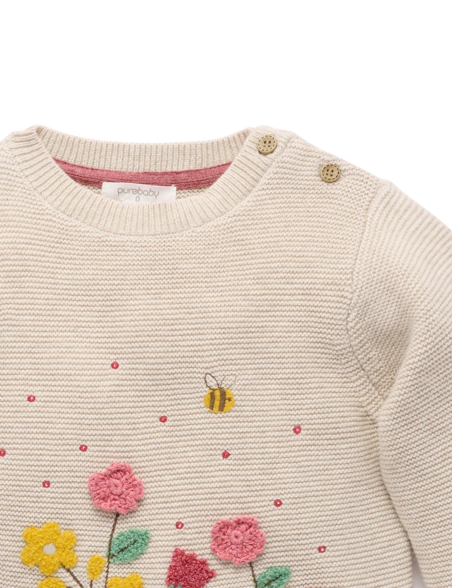 Woodland Jumper - Wheat Melange | Purebaby
