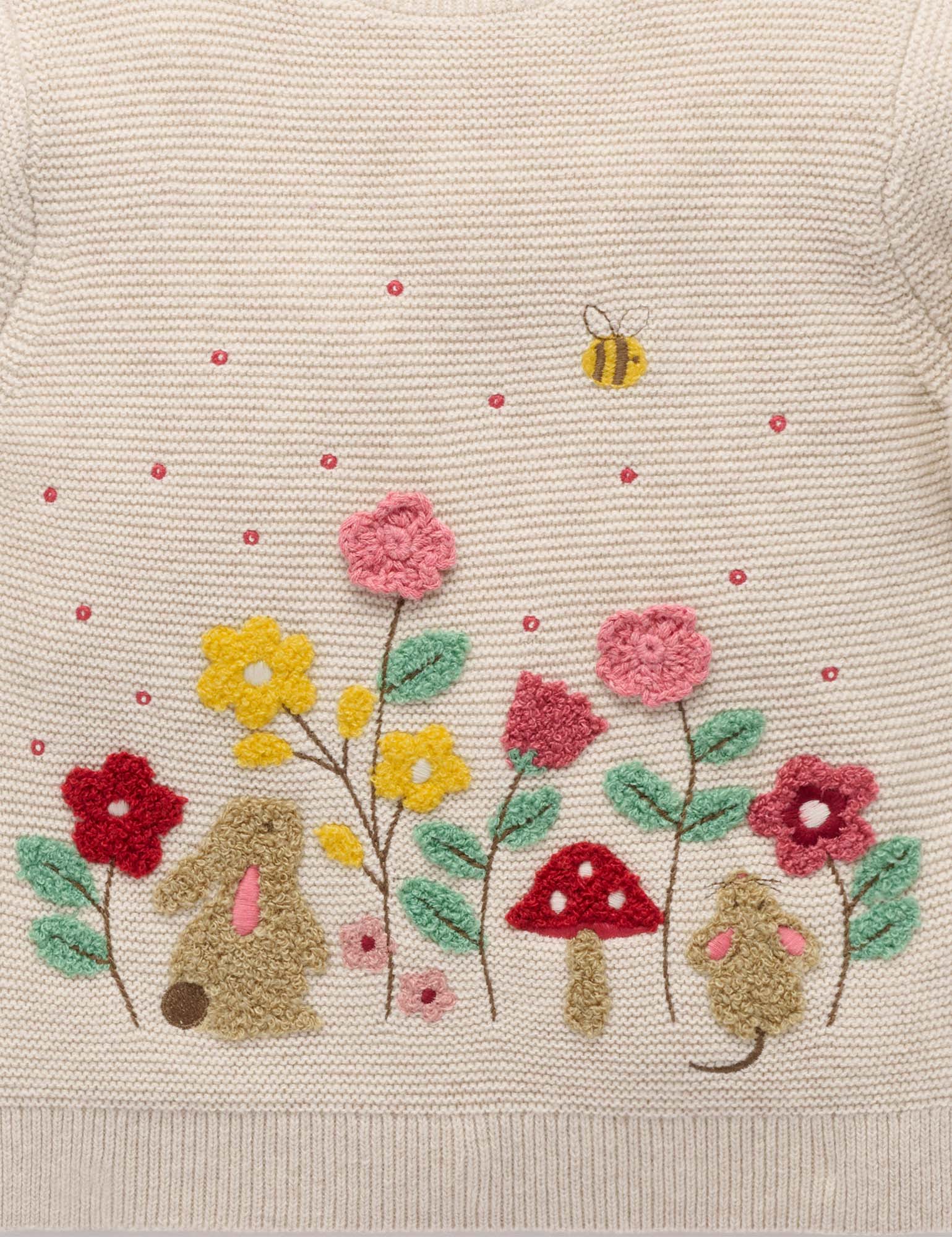 Woodland Jumper - Wheat Melange | Purebaby