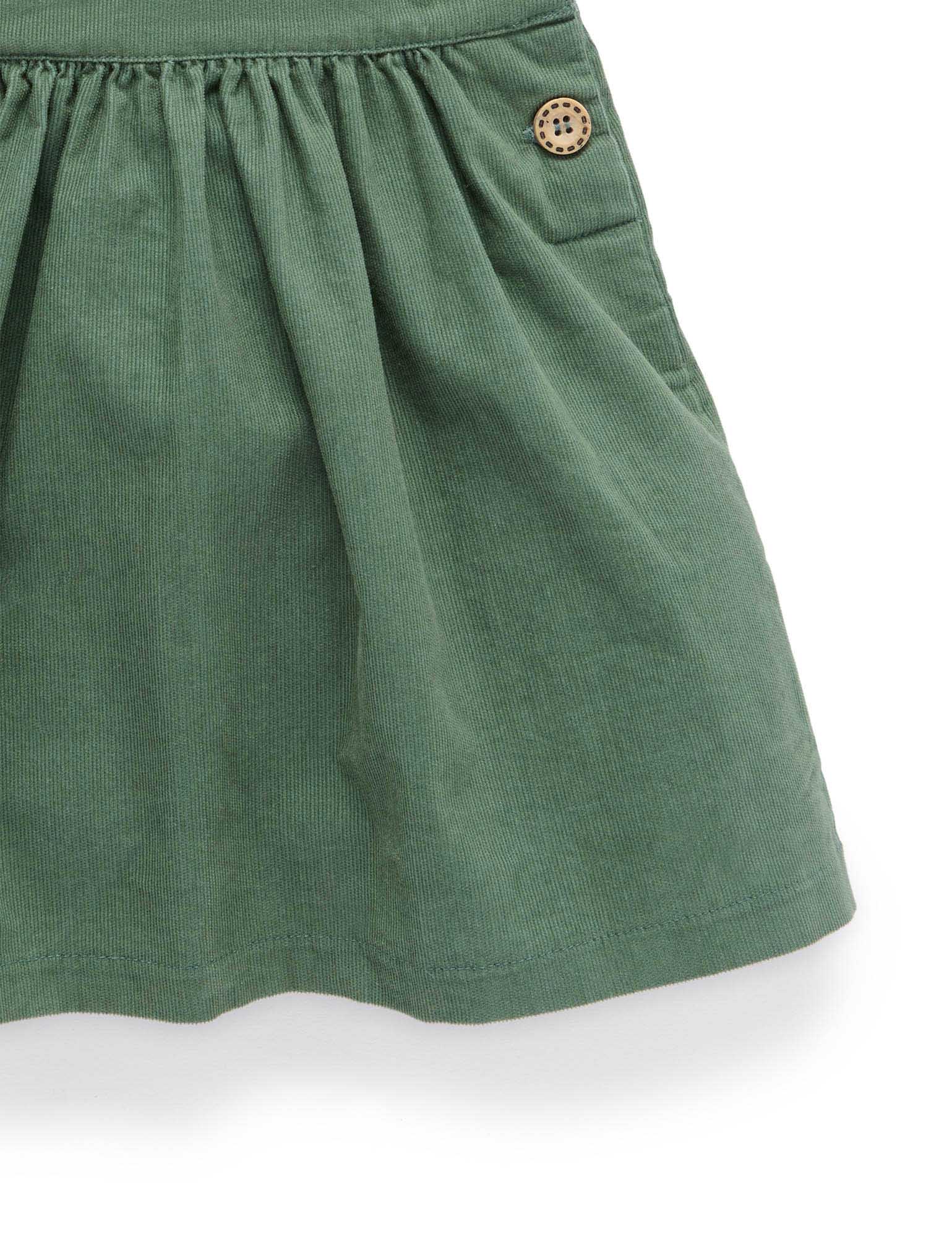 Embroidered Corduroy Pinnie | Purebaby