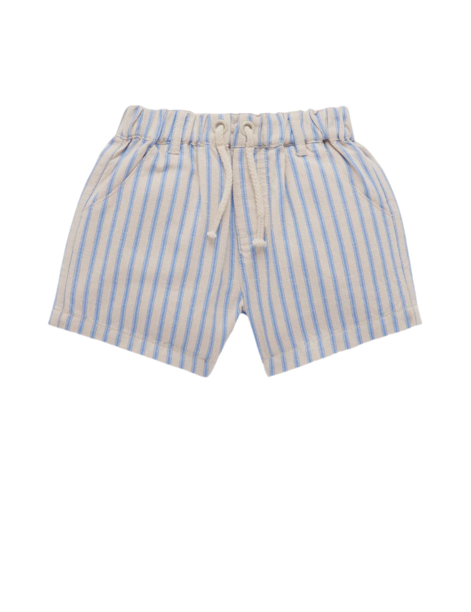 PULL ON STRIPED SHORT | Purebaby