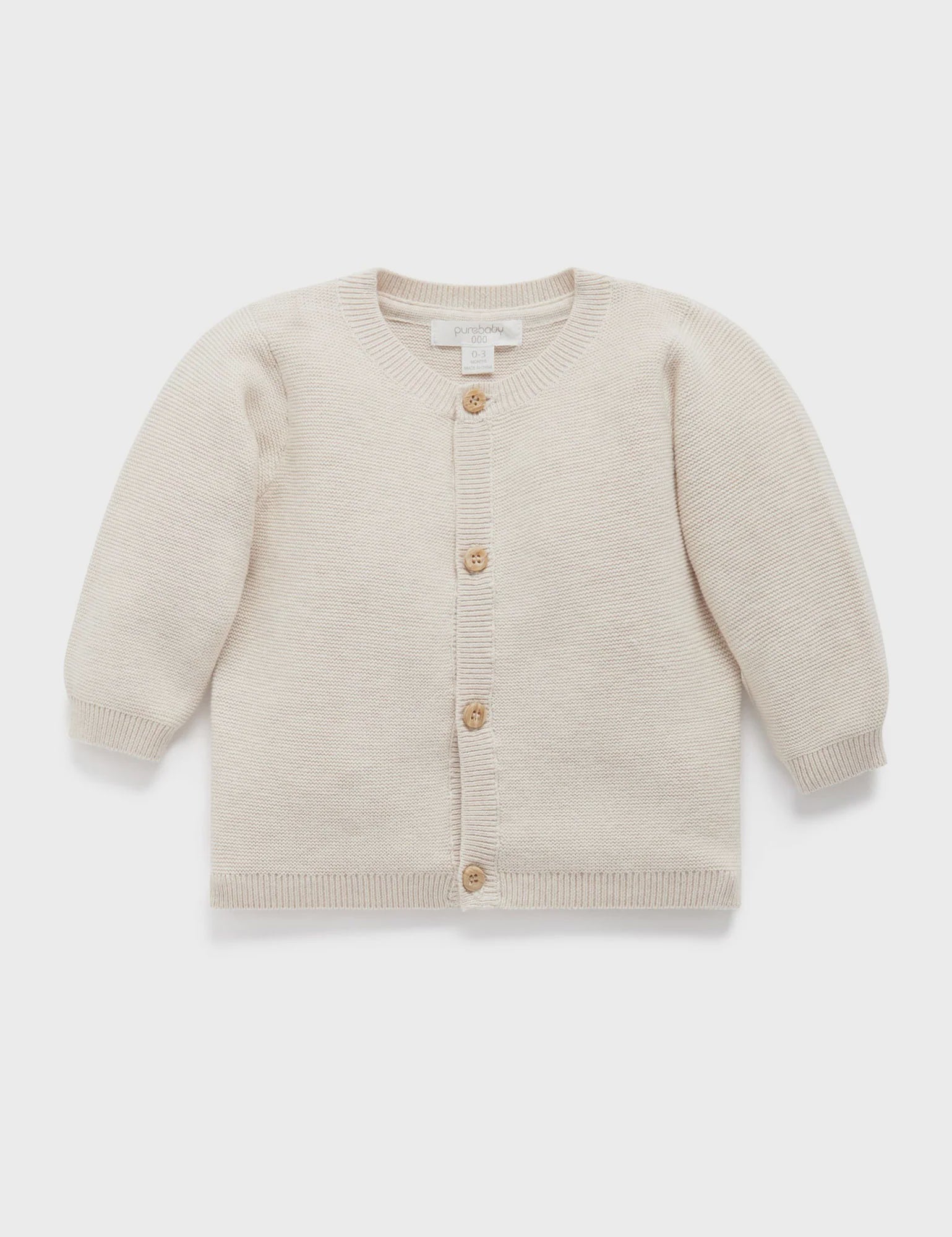 Textured Cardigan - Wheat melange | Wheat melange