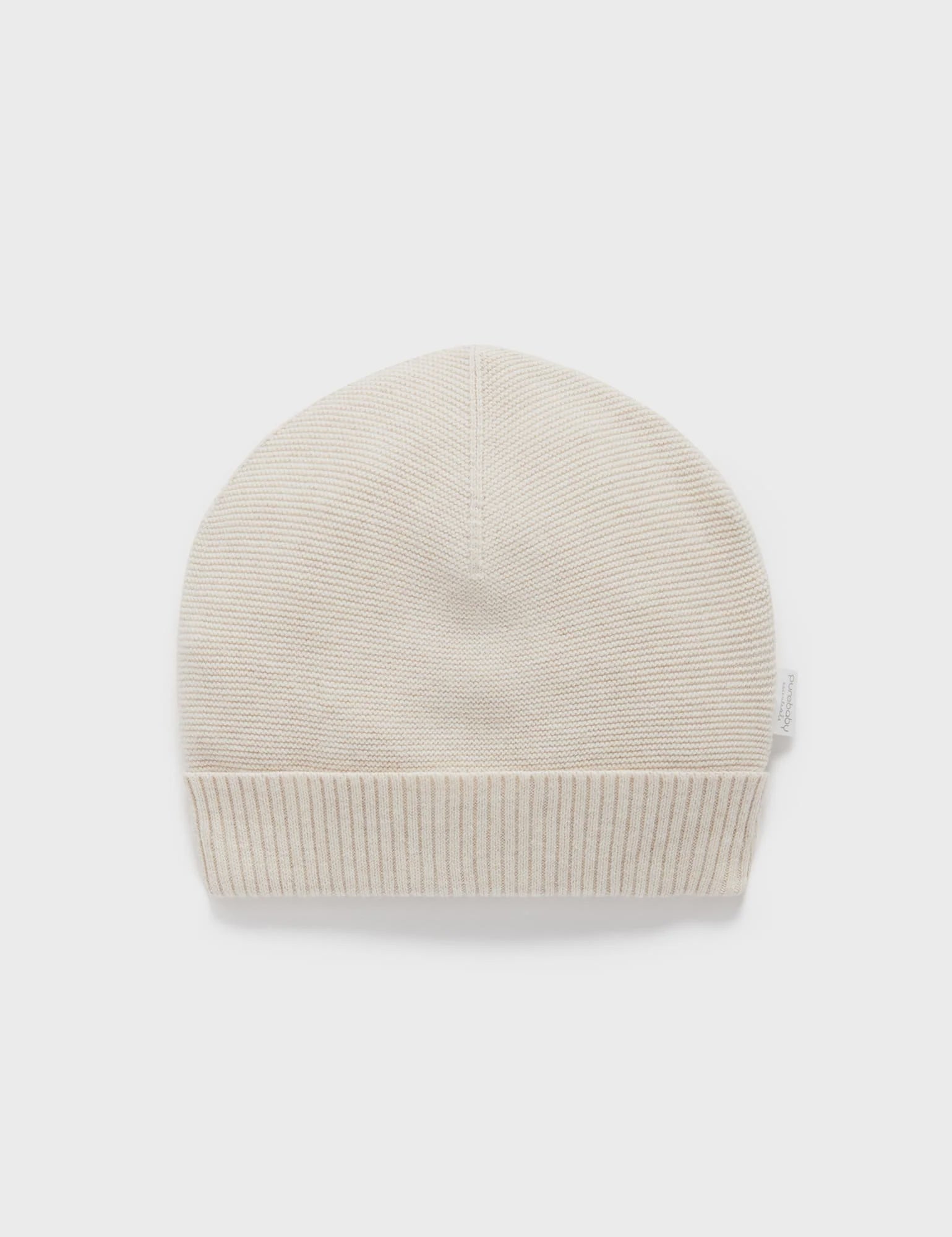 Textured Beanie - Wheat melange | Purebaby