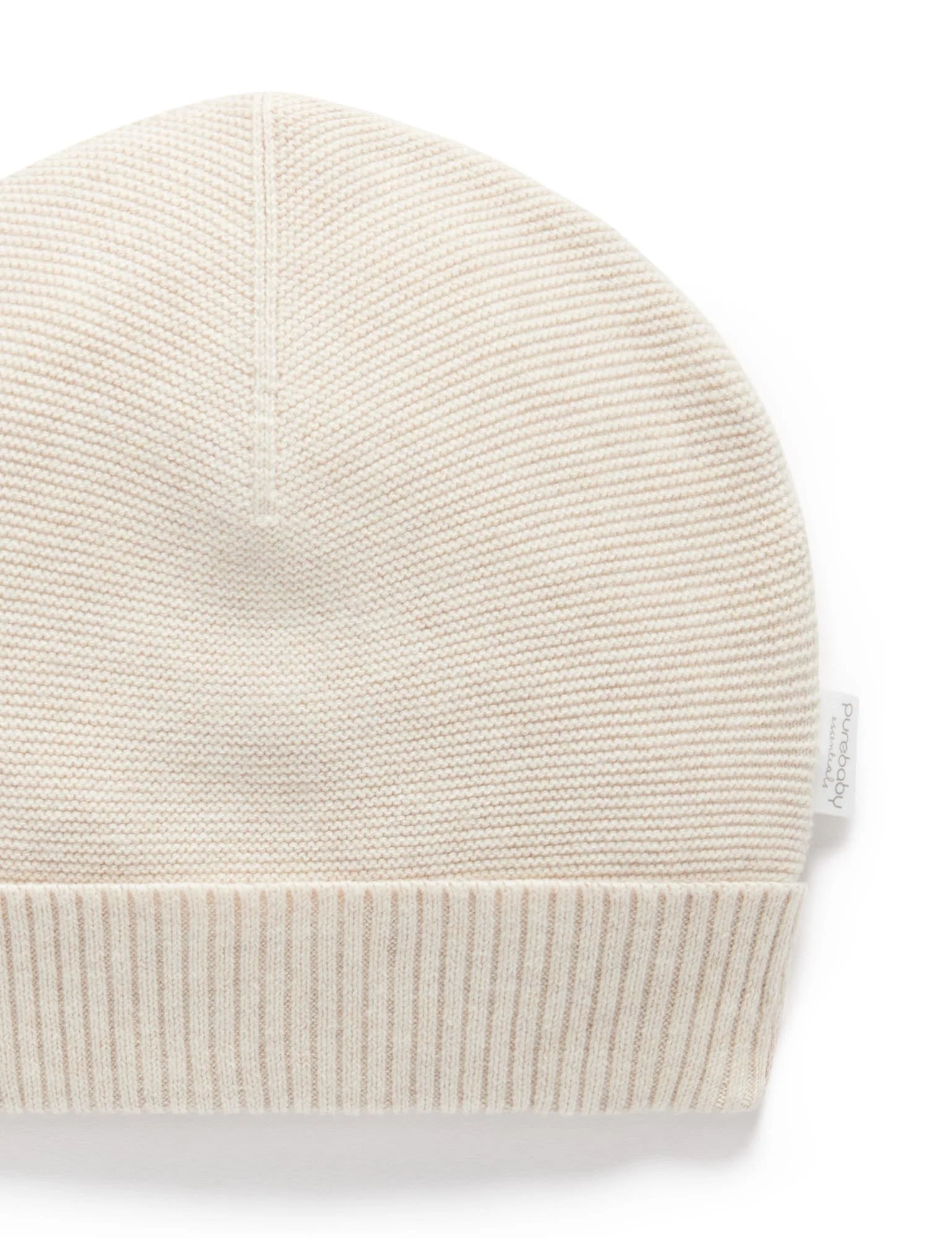 Textured Beanie - Wheat melange | Purebaby