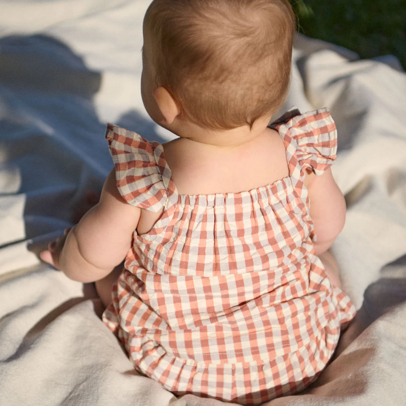 PETAL SET - Dandelion Gingham | Nature Baby