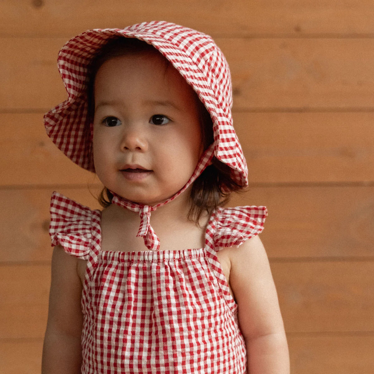 PETAL SET - Red Gingham | Nature Baby
