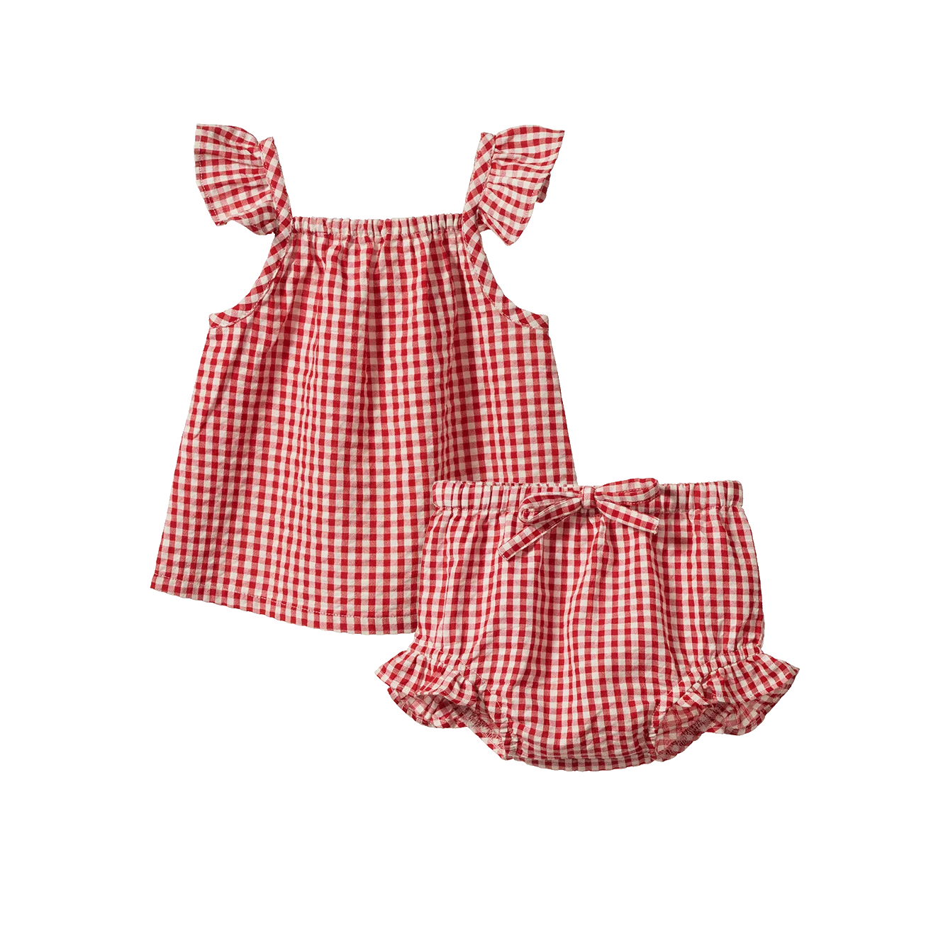 PETAL SET - Red Gingham | Nature Baby