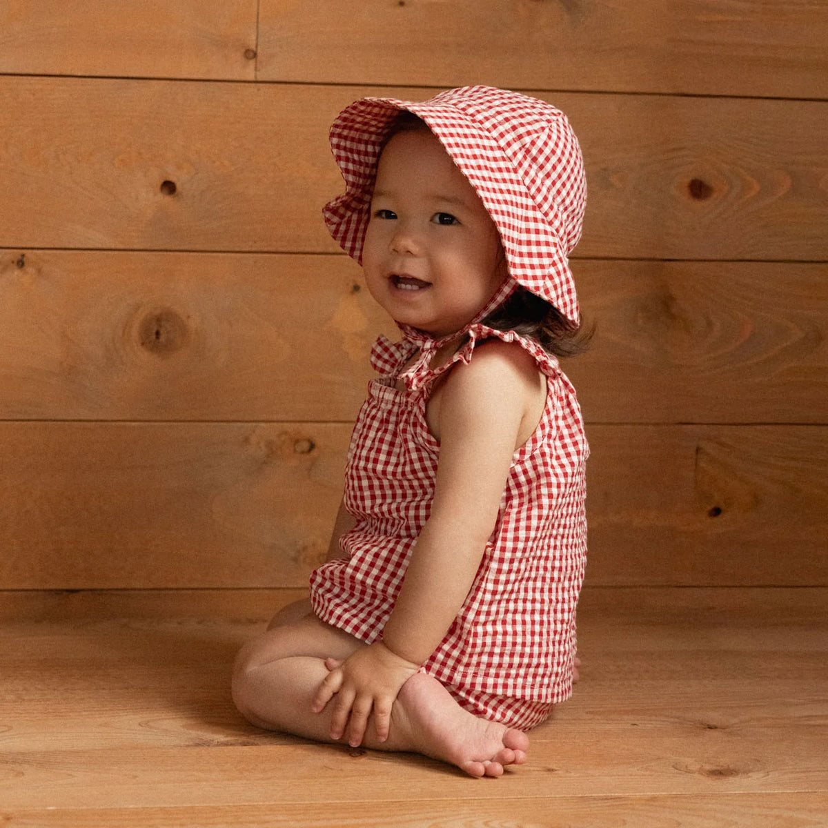 PETAL SET - Red Gingham | Nature Baby