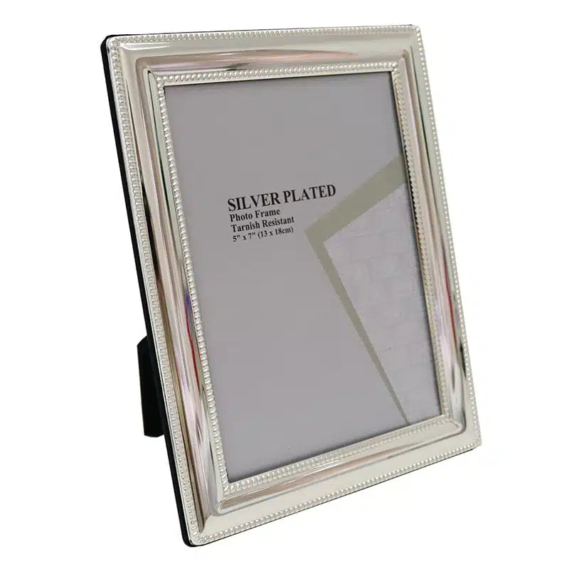 Silver Plated Dainty 5×7" Picture Frame | Le Forge