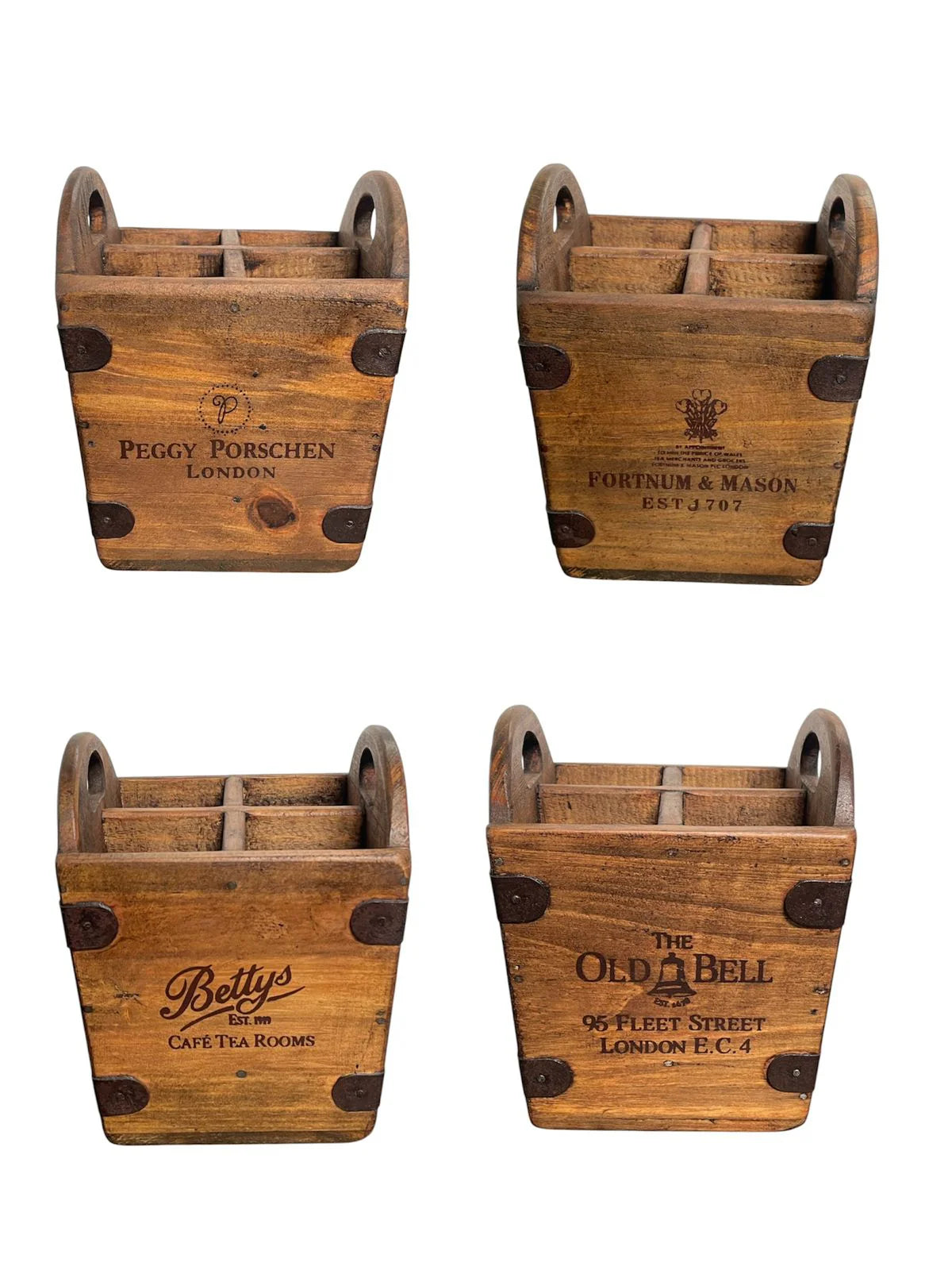 Square Cutlery Box With Handle | Blue Goose Imports