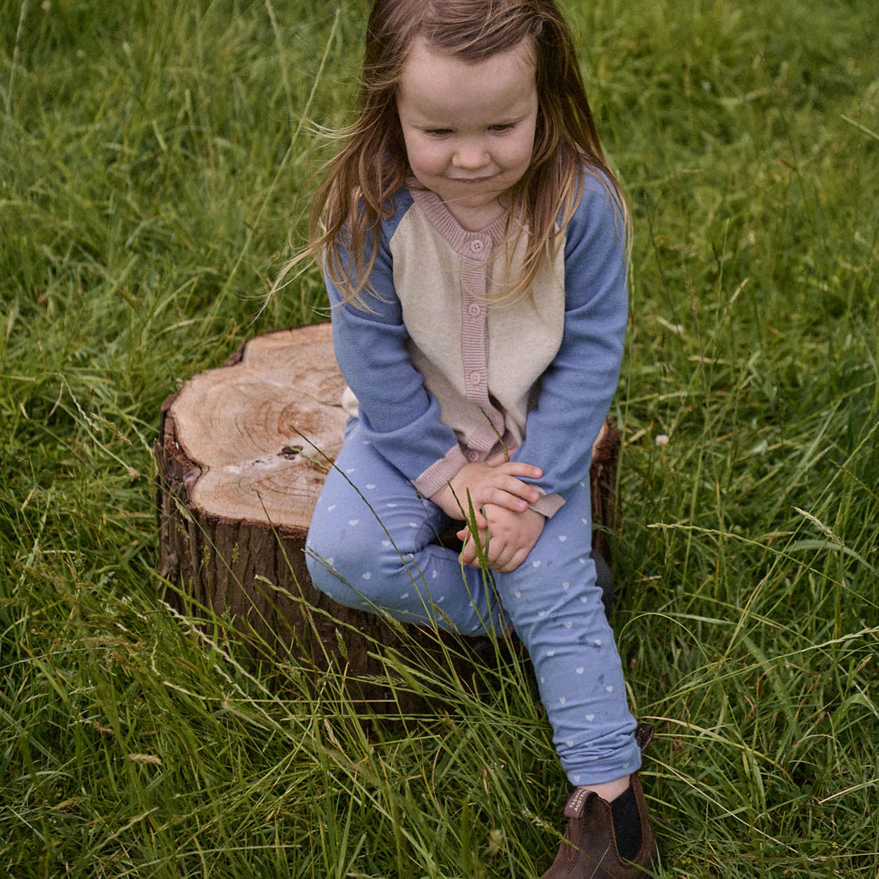 LEGGINGS - Hearts Bluebelle | Nature Baby