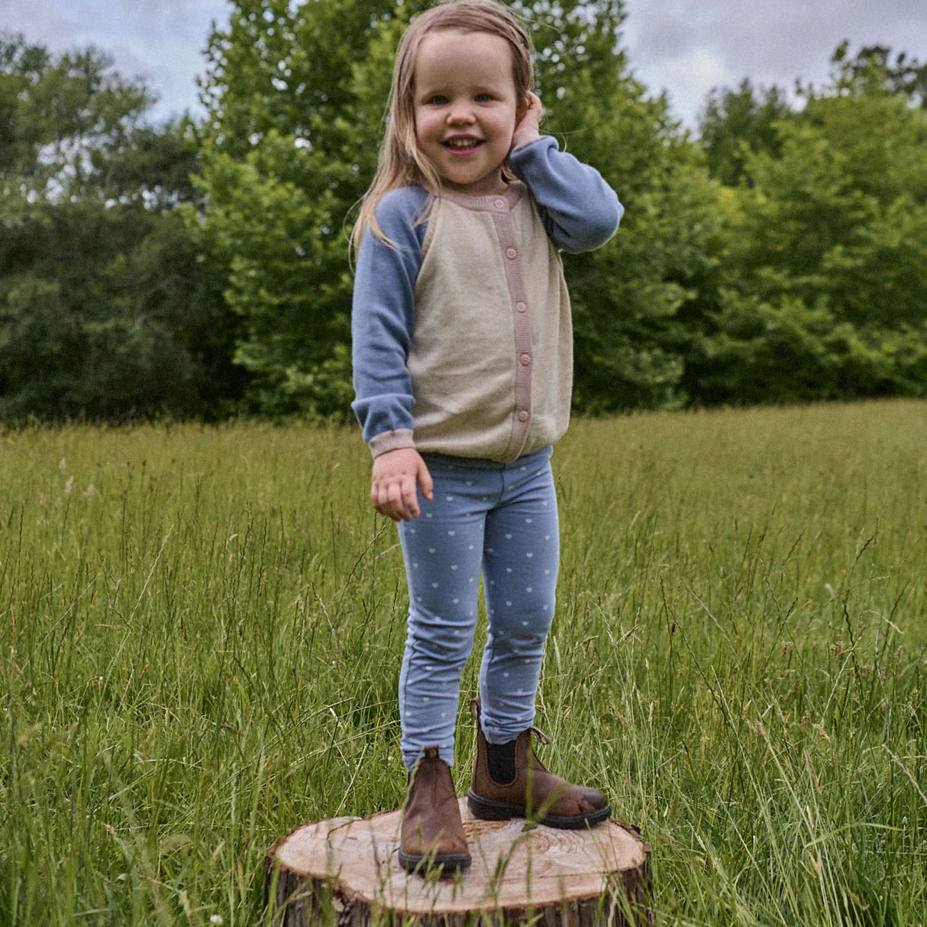 PIPER CARDIGAN - Dusky Trio | Nature Baby