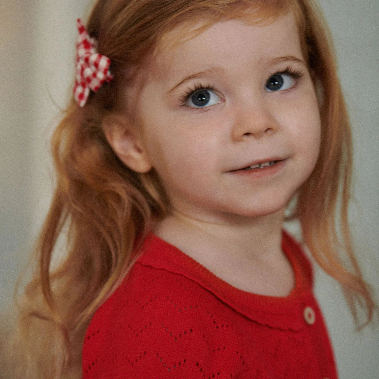 PIPER CARDIGAN - Raspberry Red Pointelle | Nature Baby