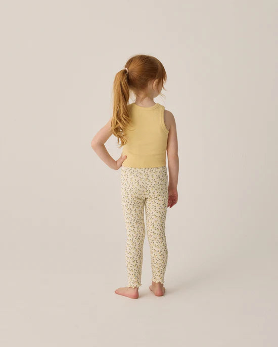 Ribbed Legging Set || Lemons, Yellow | Rylee + Cru