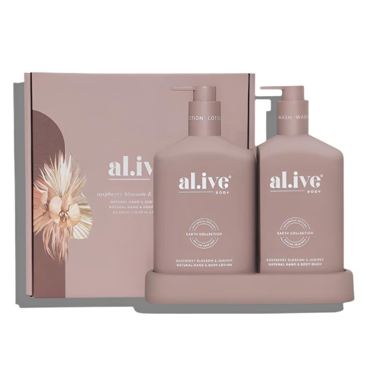 wash & lotion duo - raspberry blossom & juniper | Al.ive