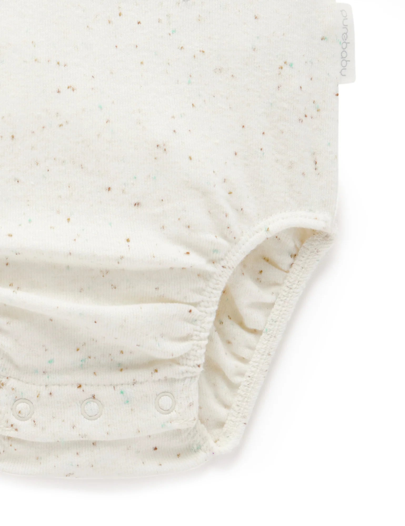 APPLIQUED BODYSUIT - DRIFTWOOD NEPPY | Purebaby