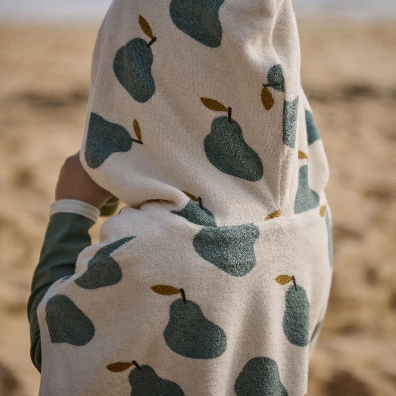 PONCHO TOWEL - Pear Print | Nature Baby
