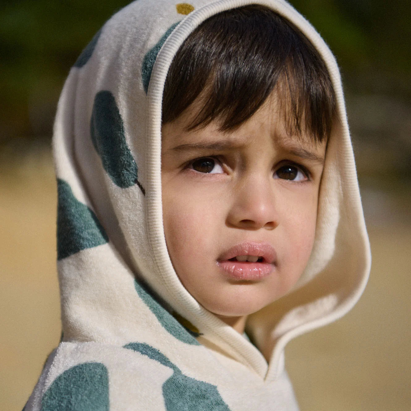 PONCHO TOWEL - Pear Print | Nature Baby
