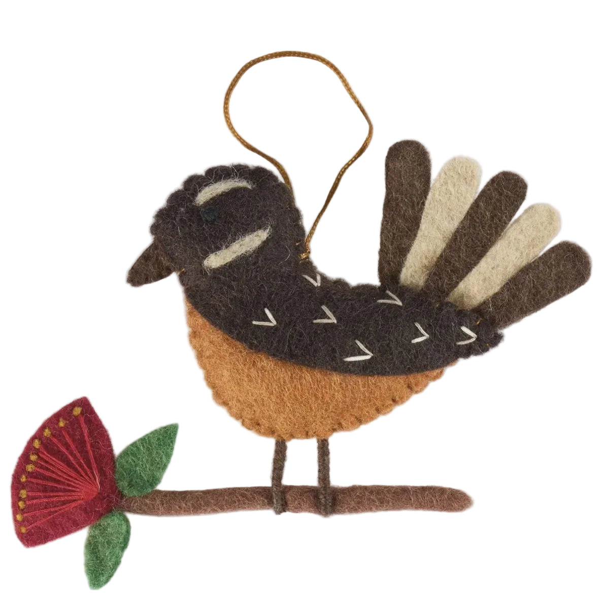 NZ Fantail on Pohutakawa | Pashom