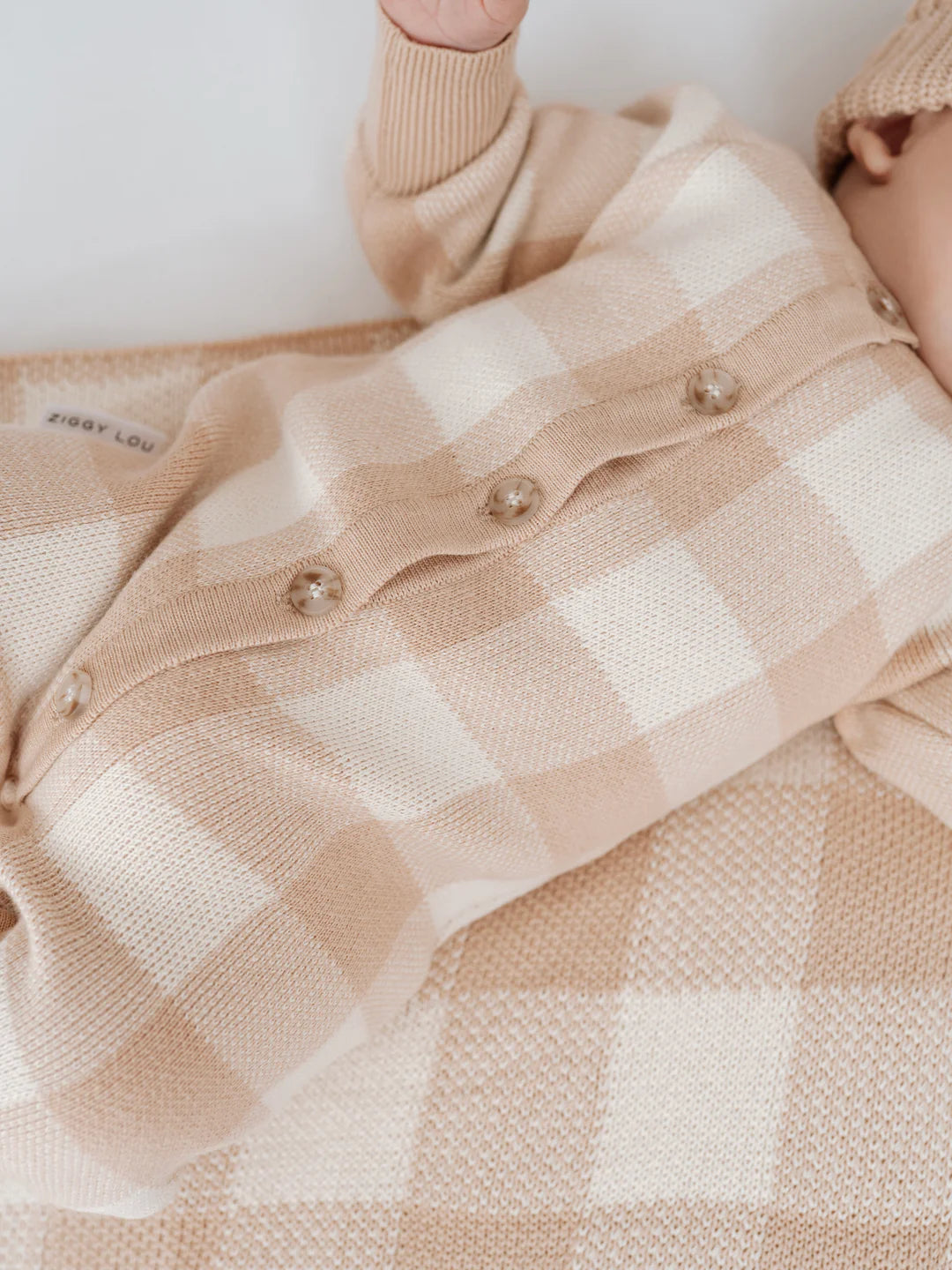 Classic Knit Romper - Gingham | Ziggy Lou