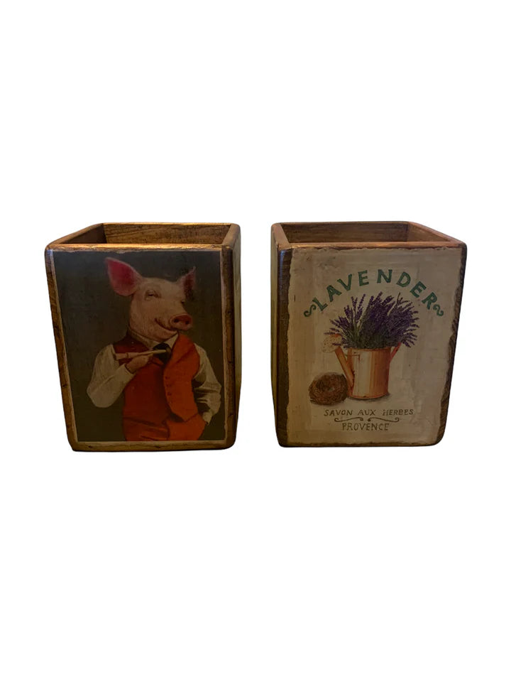 Cafe Box with Picture | Blue Goose Imports