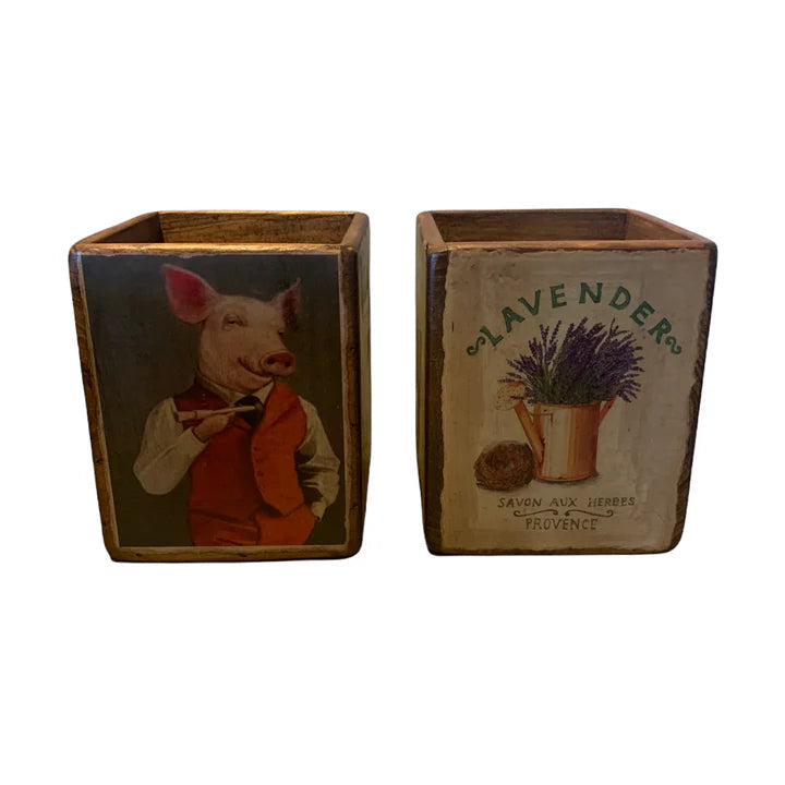 Cafe Box with Picture | Blue Goose Imports