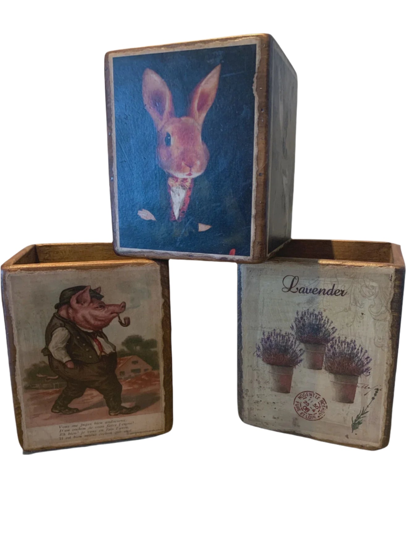 Cafe Box with Picture | Blue Goose Imports