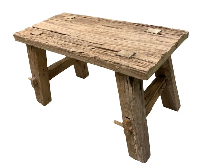 Fergs "aged teak" 50cm Bench | Blue Goose Imports