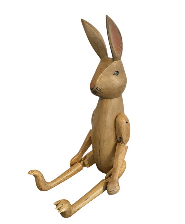 Large Wooden Rabbit | Blue Goose Imports