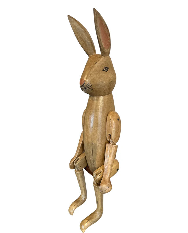 Large Wooden Rabbit | Blue Goose Imports