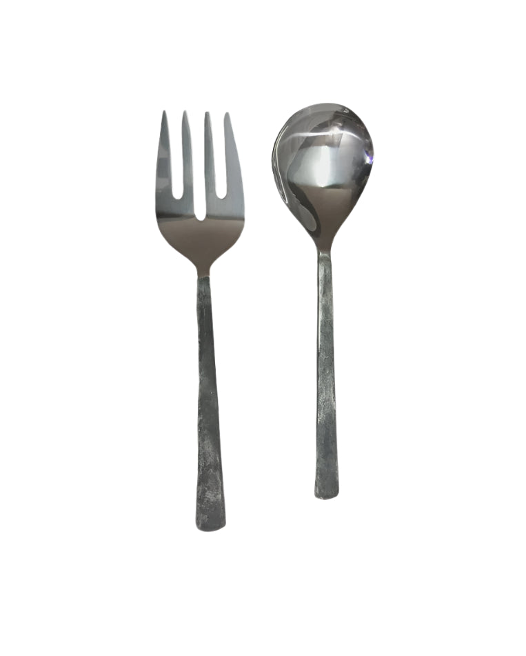 Old Forged Salad Servers Set of 2 | Blue Goose Imports