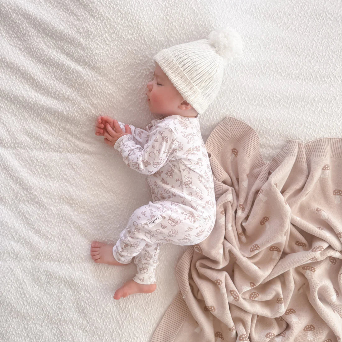 WOODLAND MOUSE ZIP ROMPER | Aster & Oak