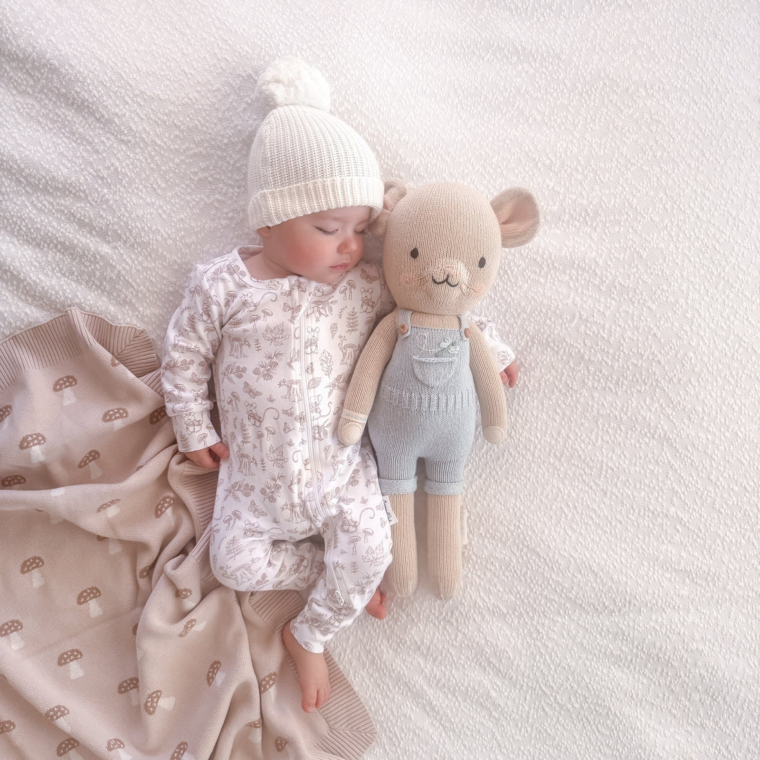 WOODLAND MOUSE ZIP ROMPER | Aster & Oak