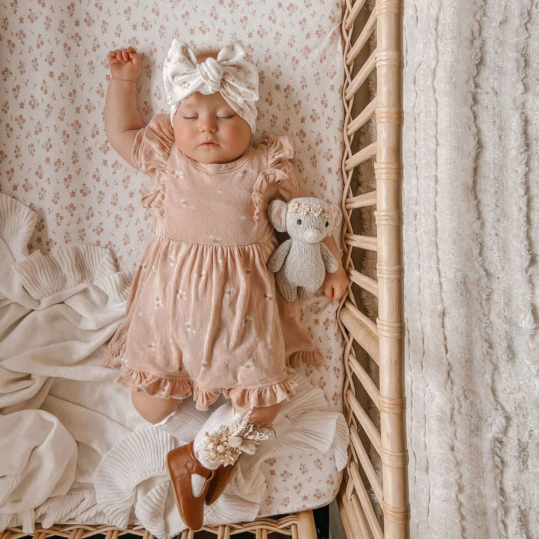 Petal Pointelle Ruffle Dress | Aster & Oak