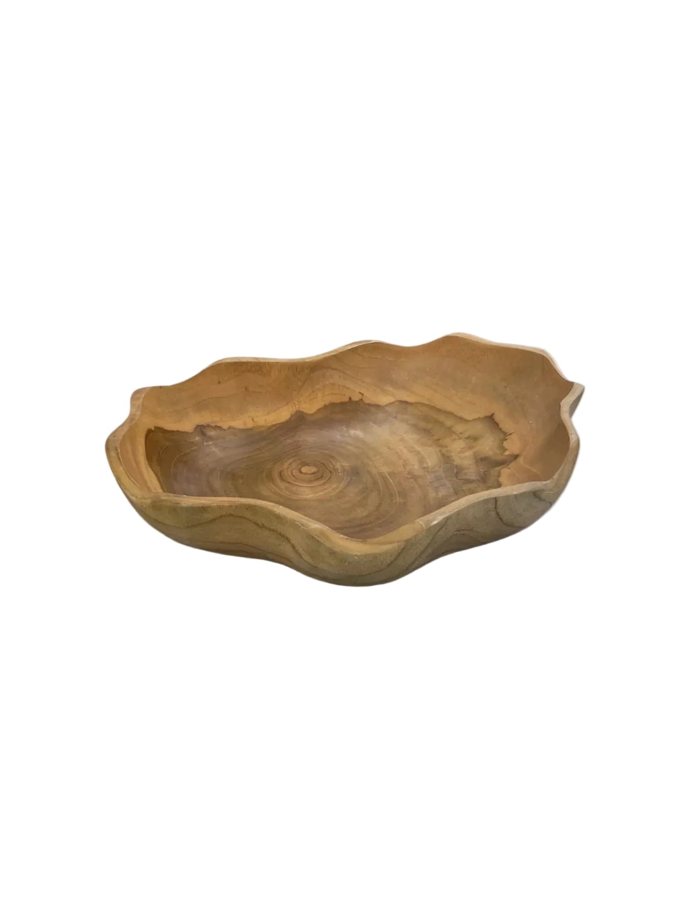 Natural Teak Bowl | Blue Goose Imports