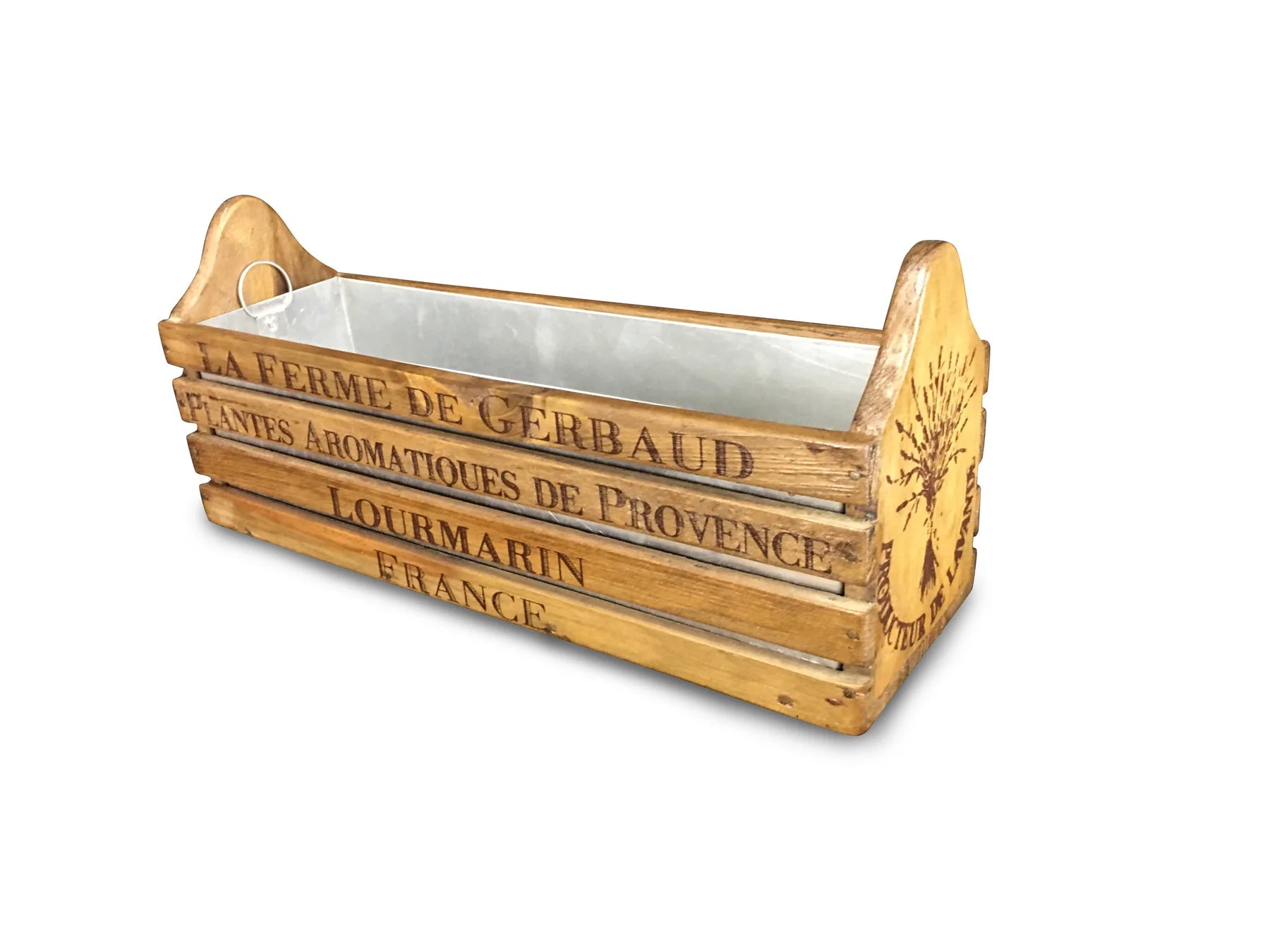 Zinc Lined Planter Box | Blue Goose Imports