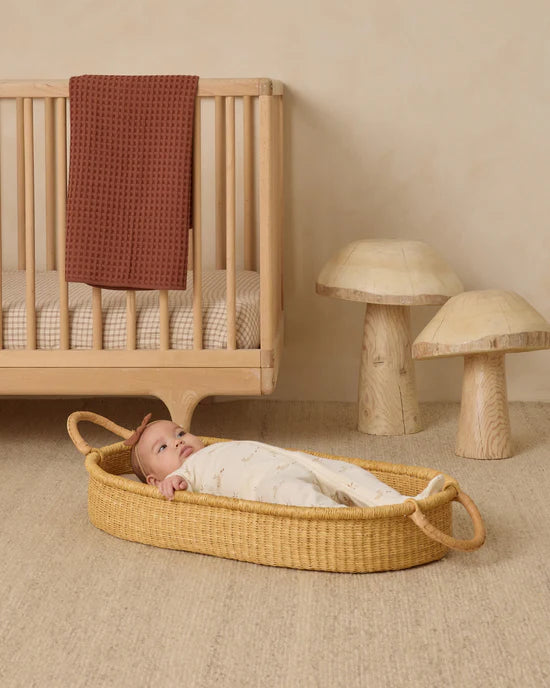 WOVEN CRIB SHEET || CEDAR CHECK | Quincy Mae