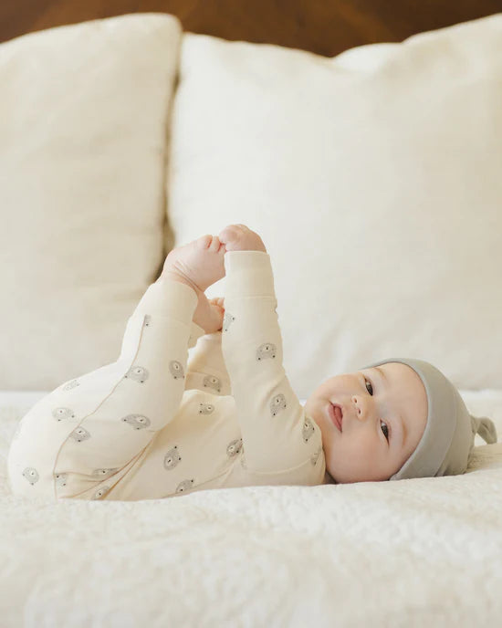 ZIP LONG SLEEVE SLEEPER || BEARS | Quincy Mae