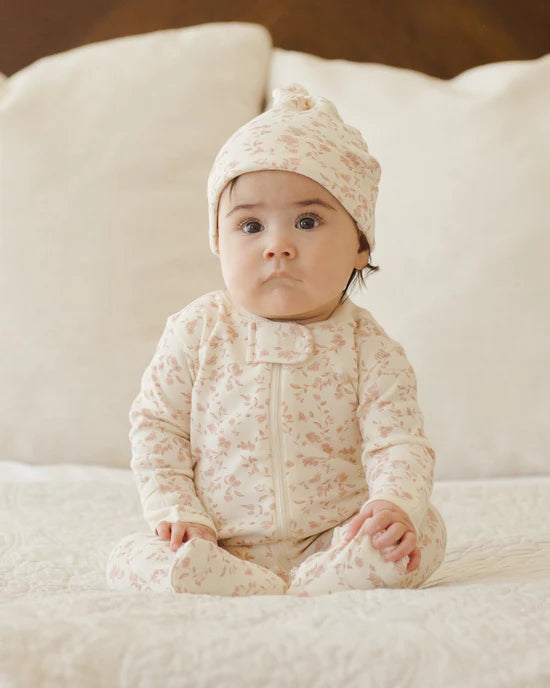 ZIP LONG SLEEVE SLEEPER FOOTIE || FRENCH GARDEN | Quincy Mae