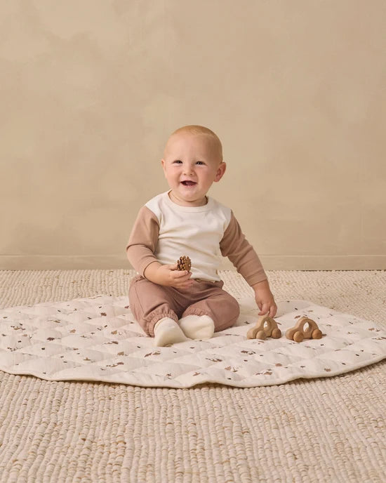 BABY PLAY MAT WOODLAND - NATURAL | Quincy Mae